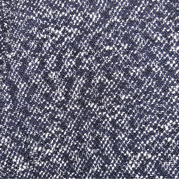 J.Crew Navy Micro Tweed Zip Front Sweater Jacket Small - Picture 11 of 11